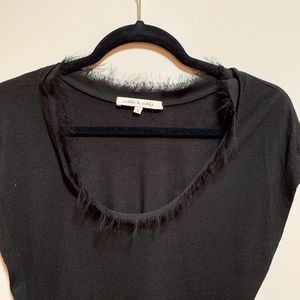 Robbi & Nikki black top with embellished neck line